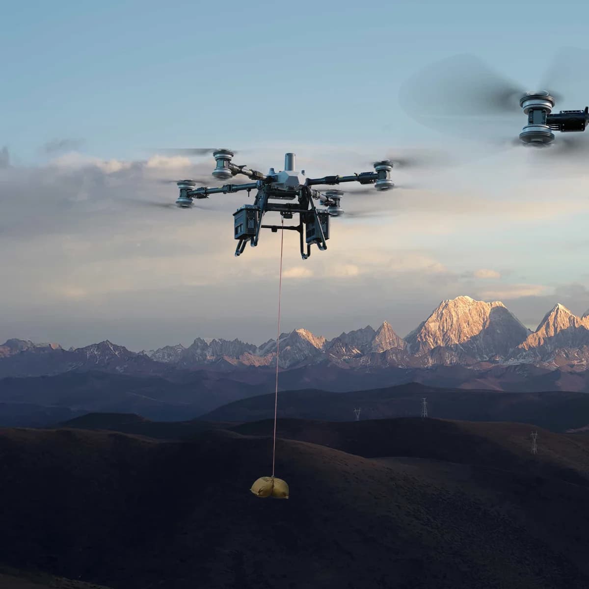 DJI FlyCart 100 — Seilwinde